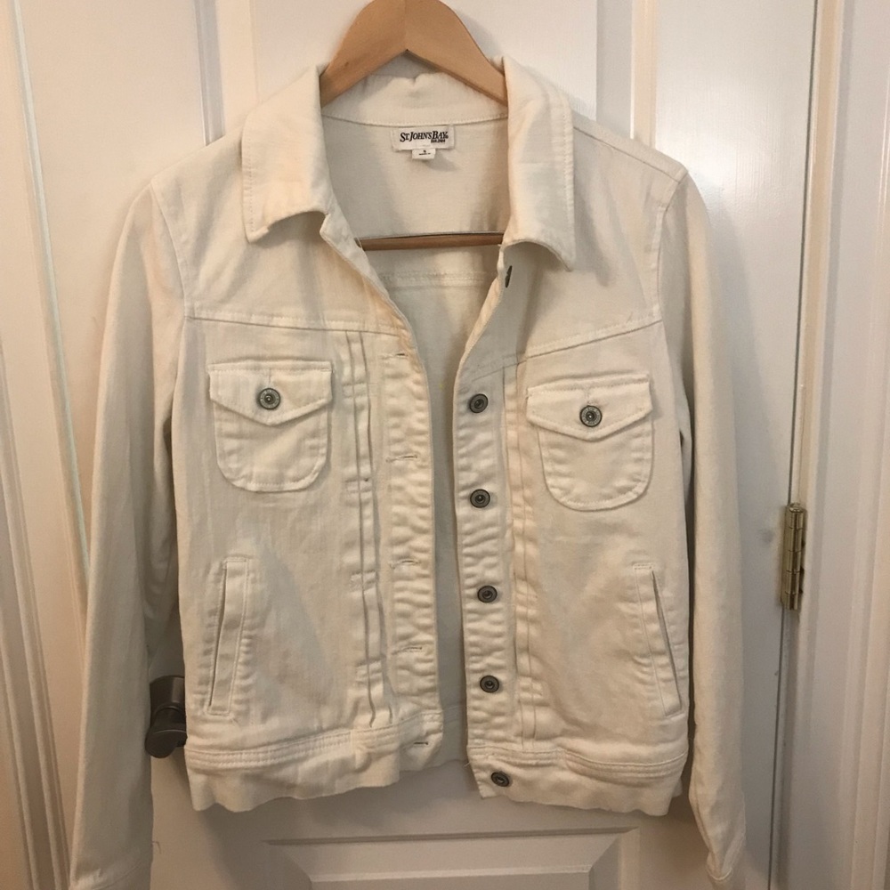 White denim jacket